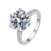 European-American Zircon Open Ring: Elegant, High-End Fashion Jewelry for Women
