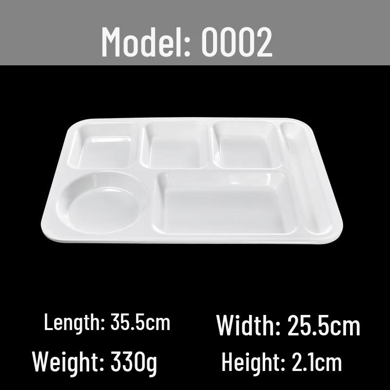 AVADEN Melamine Divided Meal Plate