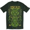 Men's Mastodon Devil On Hunter Green T-shirt Small Black
