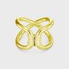 Niche Design Blogger Double-Layer Knotted Ring Simple And Fashionable Personality Unique Trend Light Luxury Ring