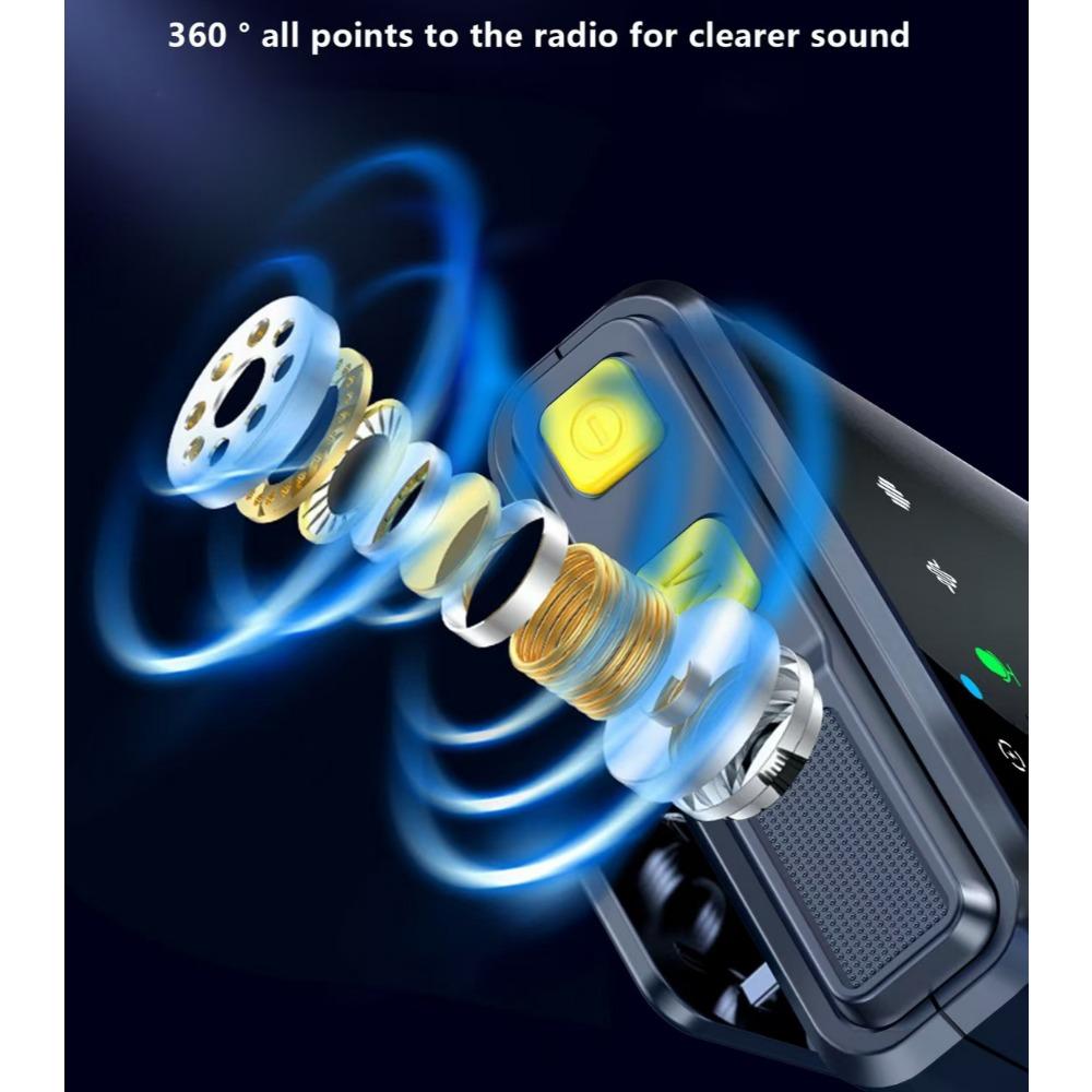 1SET New Collar Clip Microphone Three-in-one Wireless Microphone Short Video Shooting Mobile Phone Noise Reduction Live Microphone