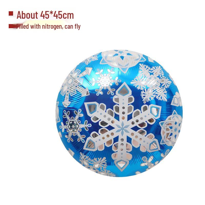 

Рождественская снежинка, мультяшный реквизит для фото и украшения для вечеринки, воздушные шары из алюминиевой фольги