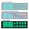 Pegatinas Fluorescentes para Botones Interiores de Coche - Pegatinas Impermeables y Resistentes al Desgaste para Elevalunas
