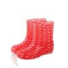 Fashion Print Rain Boots Women Waterproof Work Shoes for Girls Non Slip Anti Skip PVC Water Shoes Rainboots Mid-Calf Botas 2024