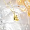 European & American Trendy 18K Gold Plated Cute Balloon Party Letter Necklace