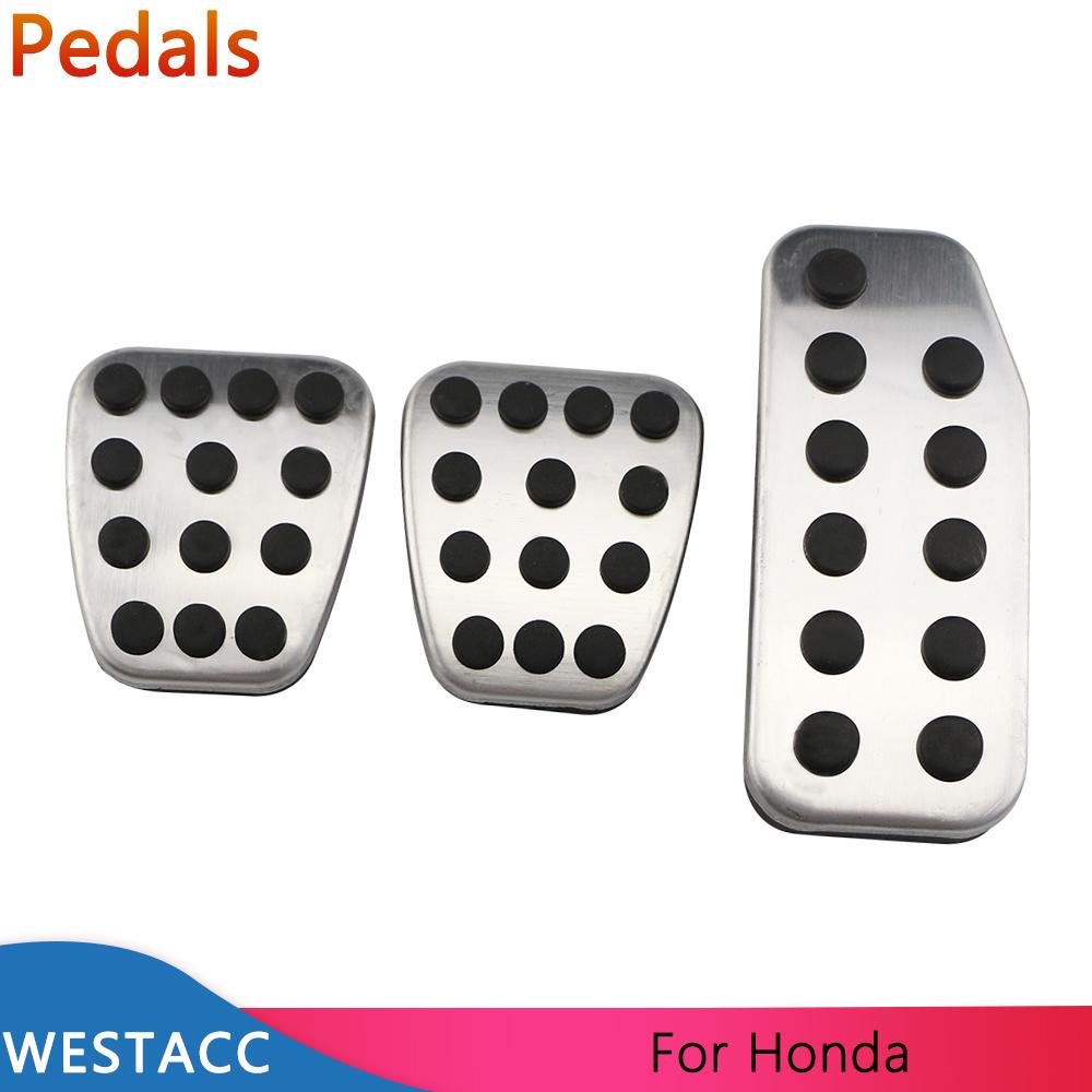 Auto Pedale Gaspedal Bremse Kupplung Pedal Abdeckung für Honda Fit Jazz 2011 - Stadt 2013- Vezel HRV 2015-