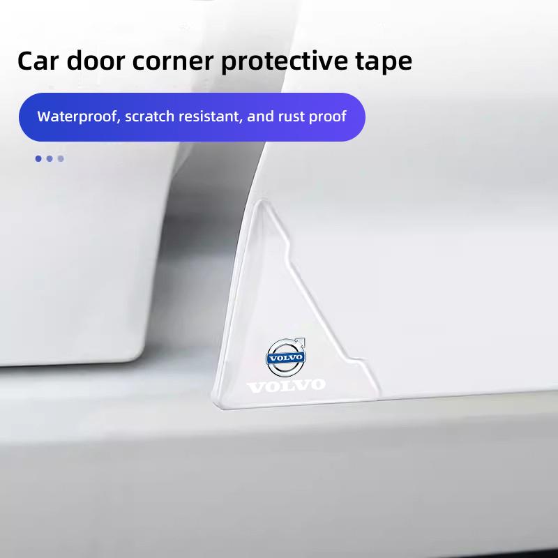 4Pcs Car Door Corner Protector Covers Anti-Scratch Stickers For Volvo XC90 V90 V60 XC60 V40 EC40 EX40 S80 S60 S90 C40 XC40 V70
