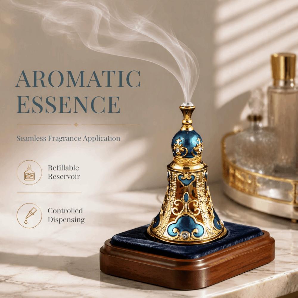 Refillable Decorative Fragrance Bottle Glass Fragrance Bottle Vanity Dresser