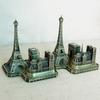 Eiffel Tower Notre Dame Arc De Triomphe Building Model Metal Antique Bronze Figurine World Famous Landmark Architecture Decor
