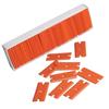 TOFAR 100pcs Double Edged Plastic Razor Blade Lable Clean Glue Remover Window Glass Cleaning Scraper Car Wrap Sticker Squeegee