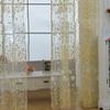 Sheer Curtain Innovative Elegant Translucent Floral Voile Drapes for Living Room Study Room Bedroom