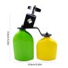 Double Mounted Bells Percussion Instruments Bicolor Cowbell Plastic Cow Bells Music Blocks High and Low Tones Enduring