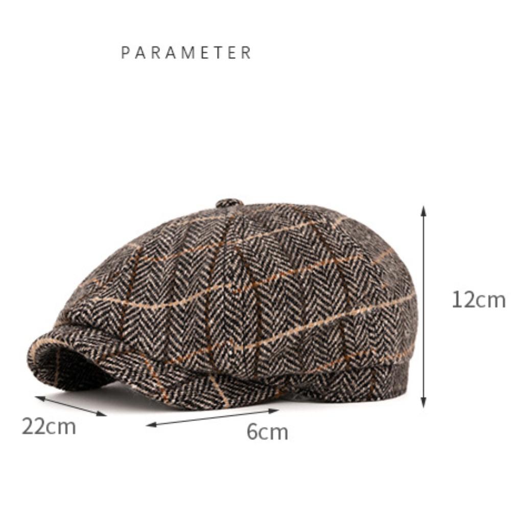 HT4972 Berets High Quality Men Women Autumn Winter Hat Artist Painter Wool Beret Hat Male Female Flat Cap Octagonal Beret Caps
