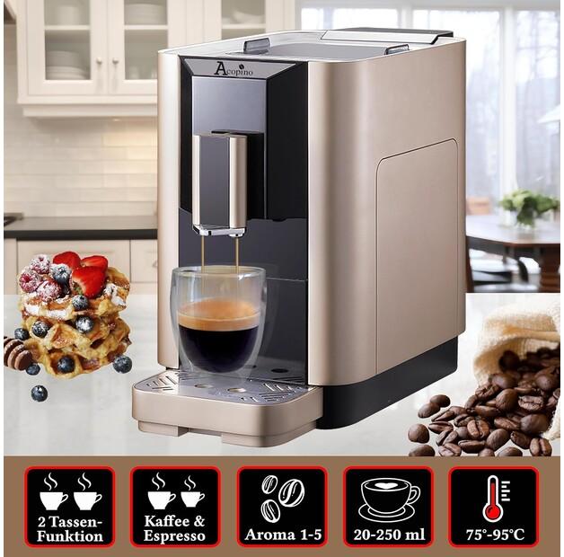 Coffee Machine Acopino Venezia Champagne (SW10215.2)