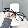 New Unisex Round Frame Glasses For Men Women  Anti-Blue Light Luxury Brand Green Leopard Optical Computer Reading Glasses