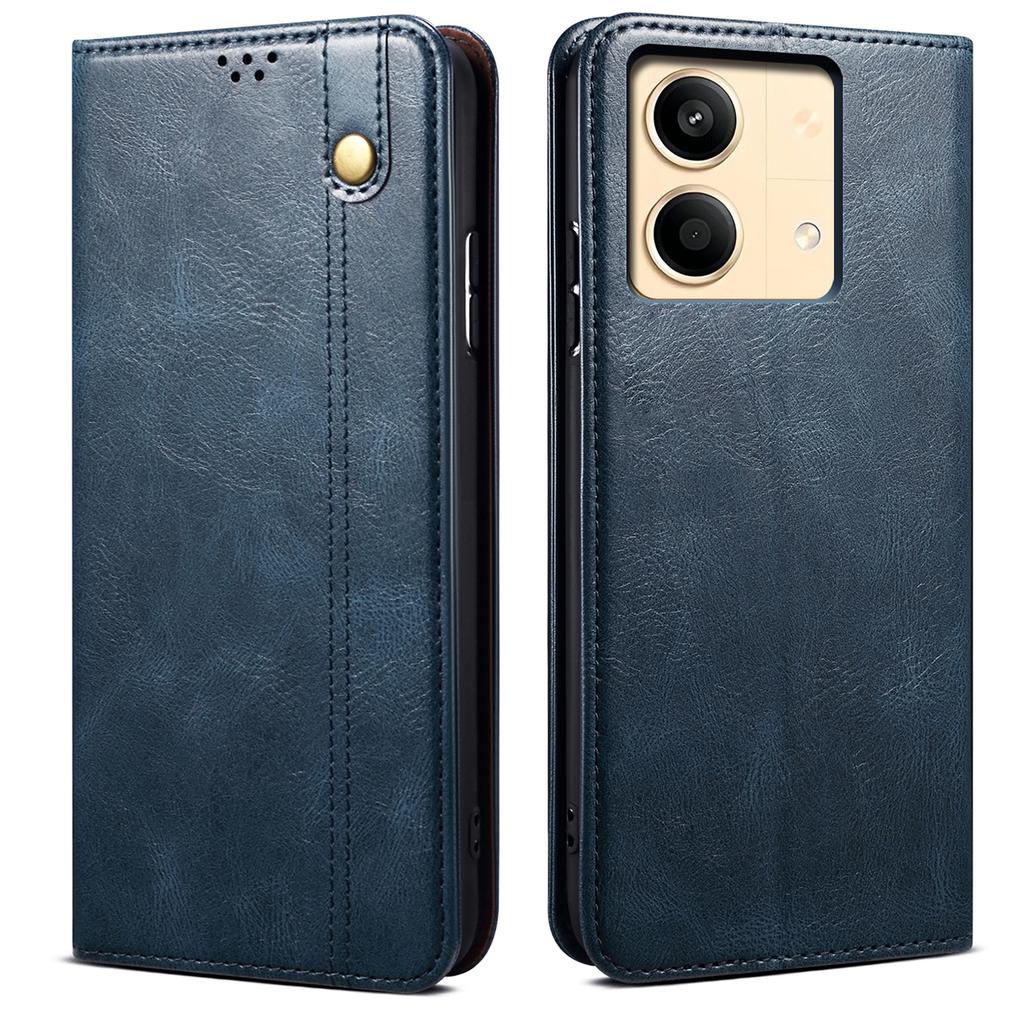 For Xiaomi Redmi Note 13R Pro 5G PU Leather Wallet Phone Case Magnetic Protect Cover