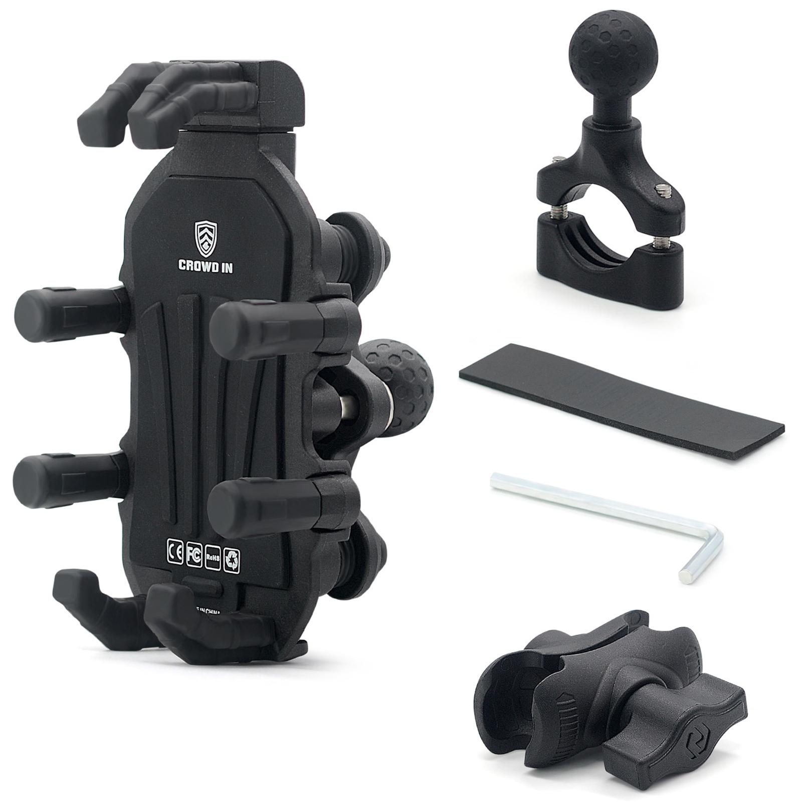 

WUPP CS-1990A1 Мотоциклетне кріплення для телефону на кермо, затискач, алюмінієвий сплав, антивібраційне, тримач для телефону на велосипед Type A