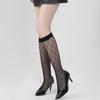 Spring/Summer Fishnet Socks: Black Ankle & Mid-Calf, Large/Small Mesh, White Calf