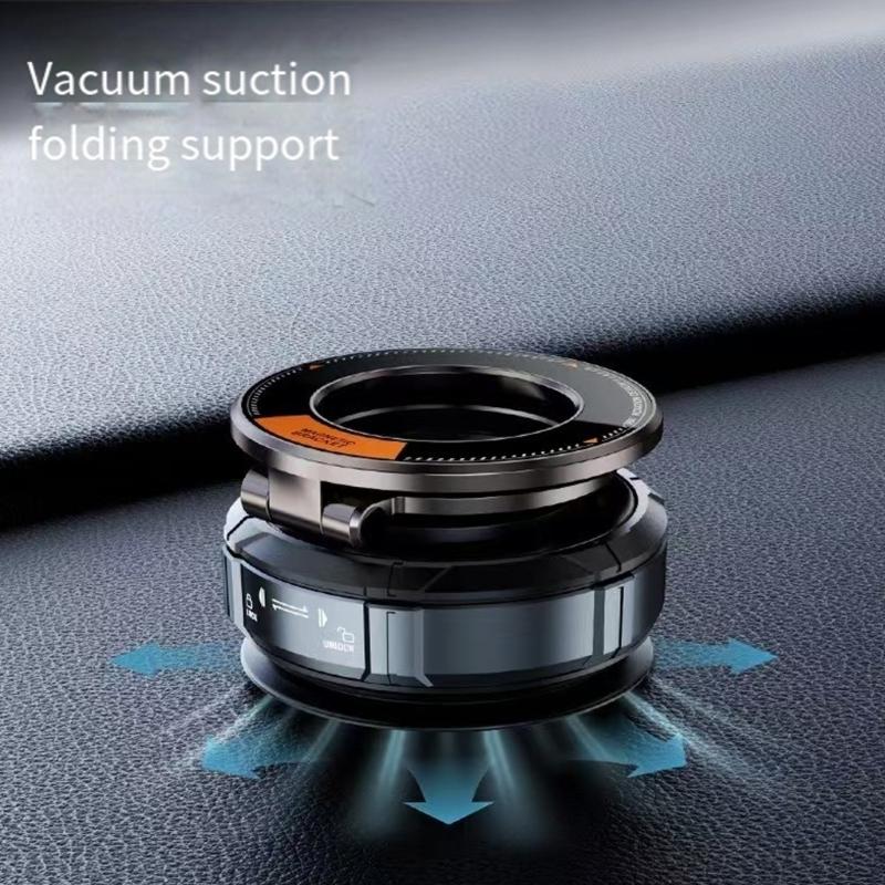 Very Strong Magnetic Phone Holder Vacuum Adsorption Car Mount with Damping Not Shake Suitable for Photography