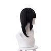 Black Unilateral High Ponytail Sideburns Bangs Chemical Fiber Synthetic Wig | Japanese Girlish Wig | Animation Reality Show Wig