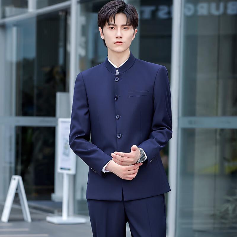 Blazer Traje Zhongshan Teluoman Nuevo Estilo Chino Cuello Alto