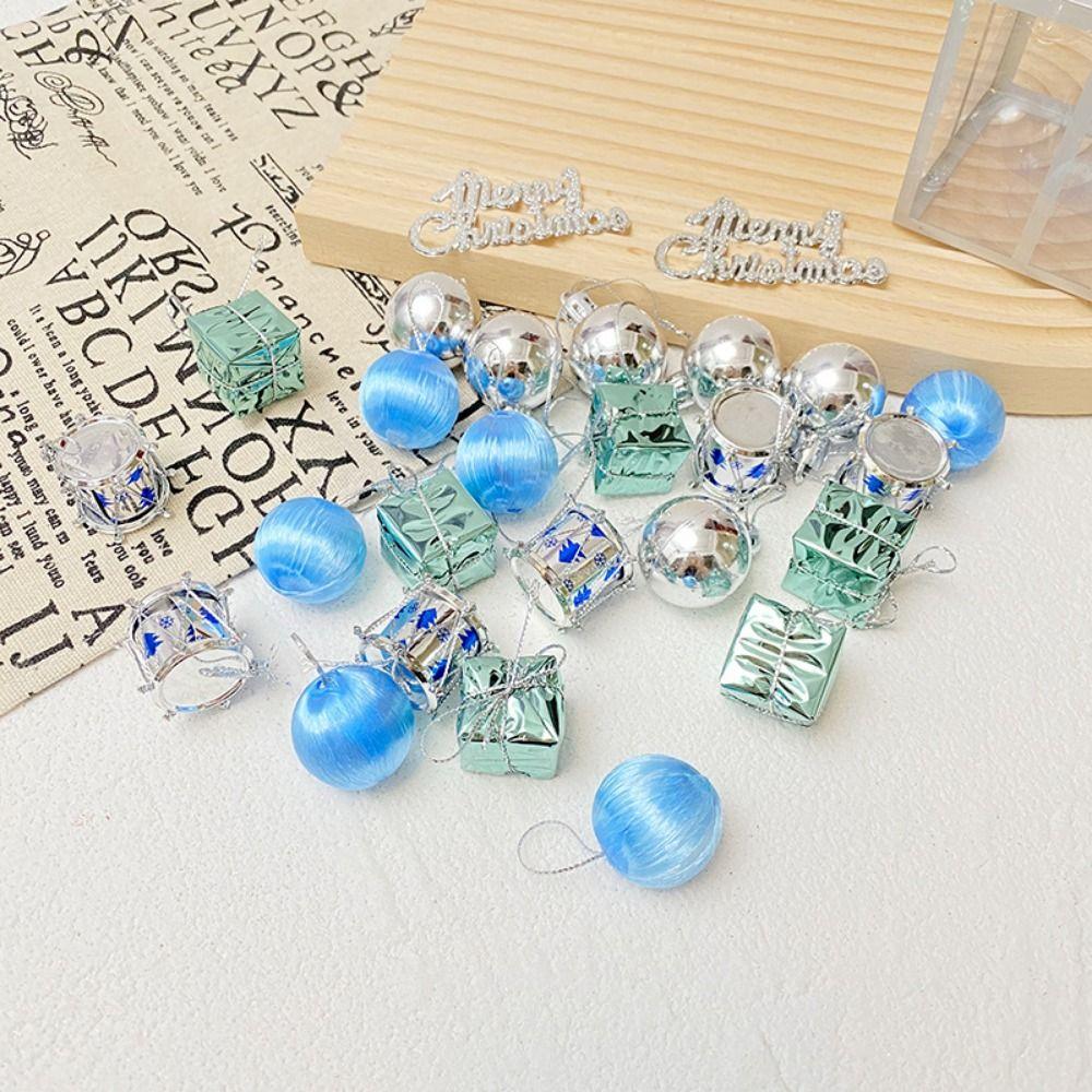 26/32PCS Multicolor Hanging Pendants Mixed Pattern Xmas Tree Decoration  Festival Ornament