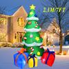 Christmas Inflatable Decoration Toy Built-In Led Lights Inflatable Model Ornament Xmas Party New Year Garden Indoor Outdoor Deco