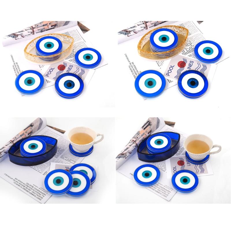 DIY Resin Coaster Tray Molds Silicone Storage Box Mold Set Epoxy Resin Casting Molds for DIY Casting Home Decoration