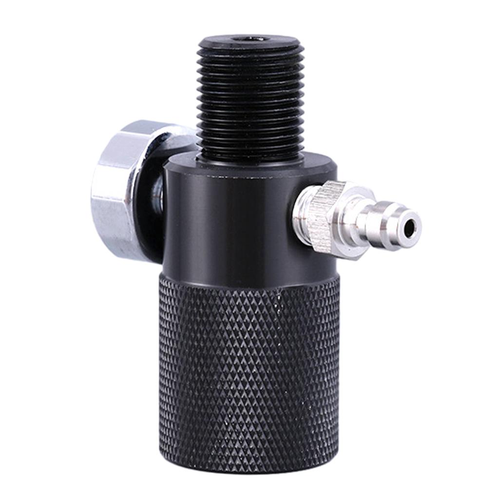 Industrial Grade Inflator Adapter 40MPa with Male Head & Night Glow Pressure Gauge Quick Connect for Fast Inflation