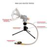 Compacts Camping Heater With Stable Tripods Base Efficient Heating For Outdoor Weather Resistant Multiple