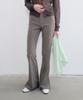 Yunse Sleek Flare Pants (Khaki Brown)