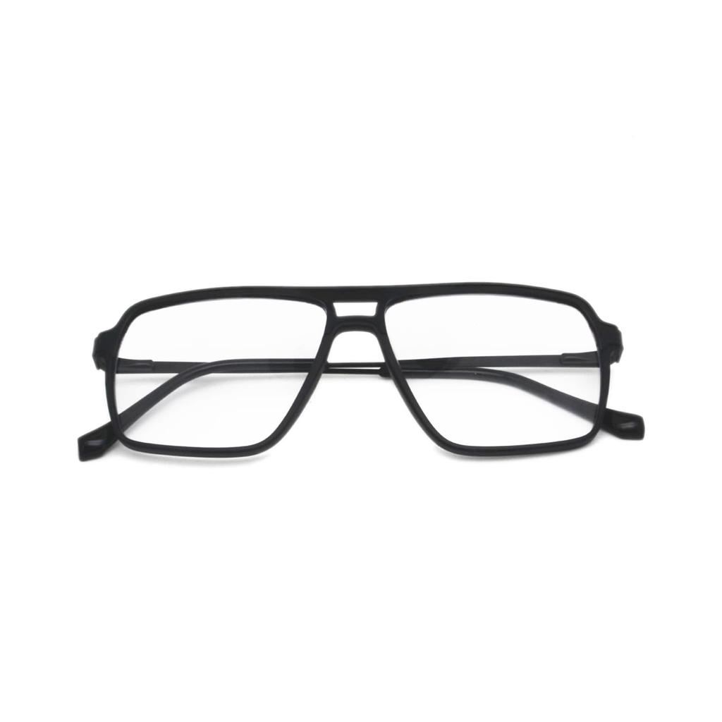 Blue Light Blocking TR90 Metal Frame Reading Stylish Reading Glasses H6996 [Henghao] Ultra-Lightweight Glasses, (Black, 2.00 Magnification)
