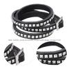 2pcs   Rivet Bracelet,   Artificial Lther Wrist Wrap with Unique Buckle Design for Parties Dates Gifts