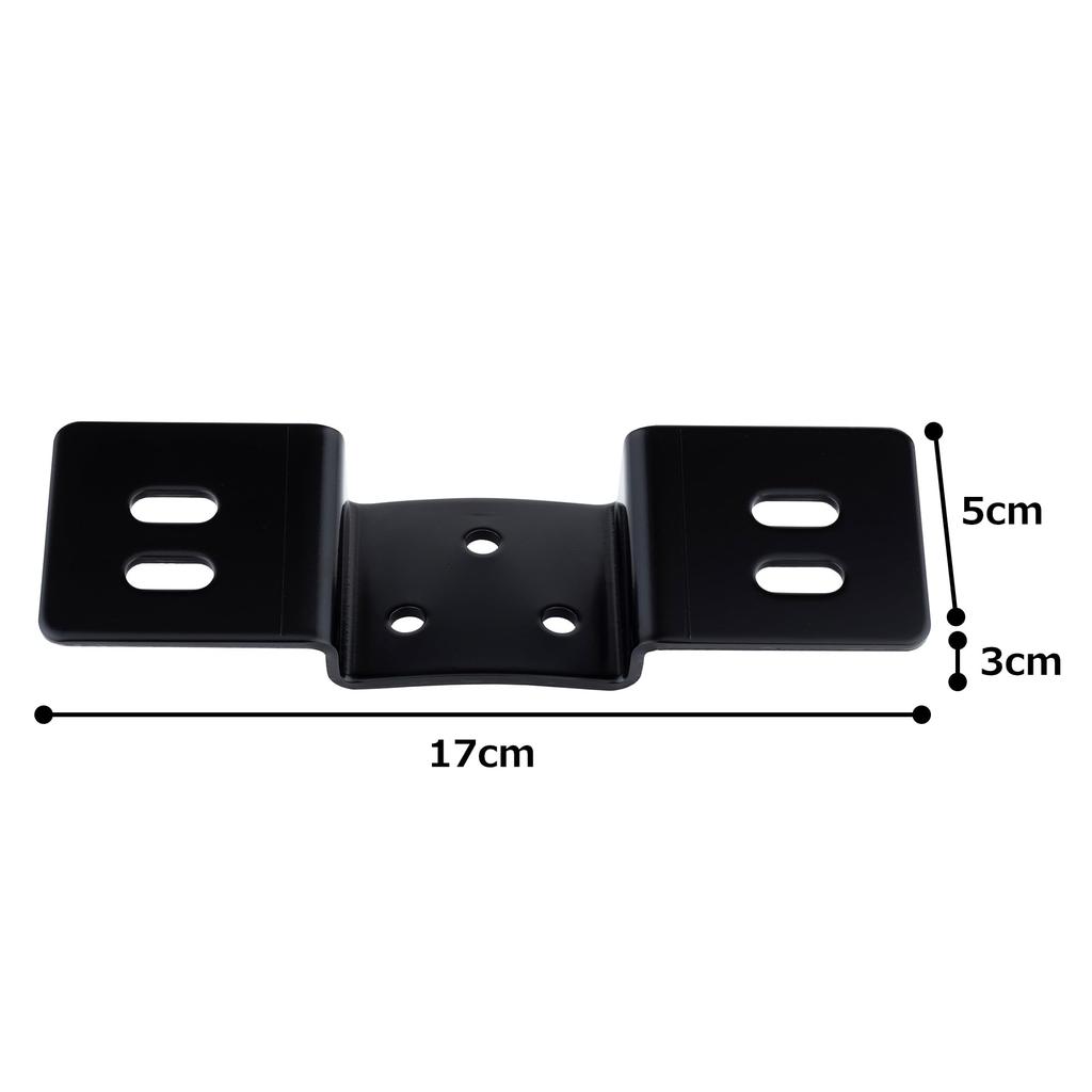 Kijima Motorcycle Number Plate Laydown Bracket, Steel, Fender Scratch Prevention, Black, for Harley Davidson, HD-013914