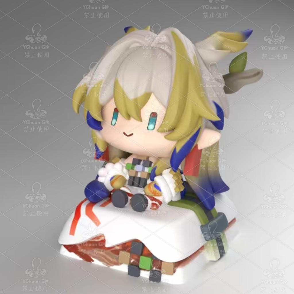 Arknights SilverAsh Zuo Le Shu Muelsyse Game Cosplay Figurine Ornaments Computer Decor Keyboard Cap Garage Kits Kforce Keycap Normal style
