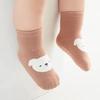 6 Pairs Kids Non-Slip Socks Cute Cartoon Fox And Bear Pattern Childrens Boys Girls Floor Socks Comfortable for Toddler Sock Gift