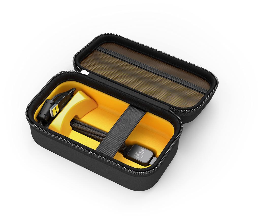 Glorious Hard Shell Mouse Case with Accessory Pocket and Adjustable Wedge for Gaming, Wired, and Wireless Mice