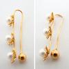 K18YG Baby Pearl (Akoya Pearl) Ear Cuff/Earrings//g440-37