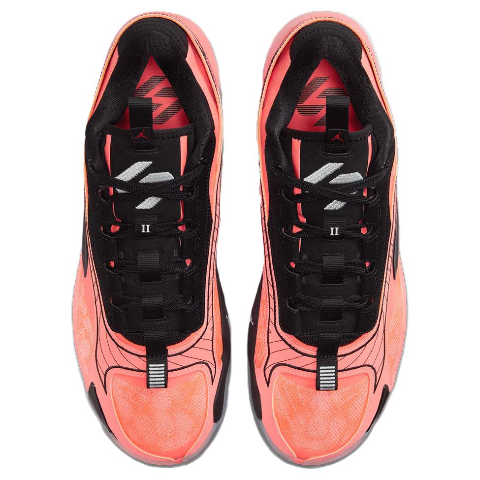 Jordan Luka 2 Cushioning Slip Resistant Low top Basketball Shoes Unisex Orange DX8733-800