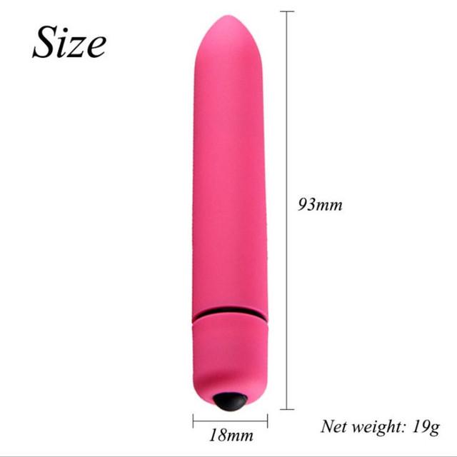 9 Colors 10 Speed Mini Bullet Dildo Vibrator Clitoris Stimulator Sex Products AV Stick Anal Sex Toys for Women