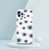 For iPhone 15 16 14 13 12 Mini 11 Pro Max XS X XR SE 7 8 Plus Silicone Clear Cover Blue Eye Art Luxury Phone Case