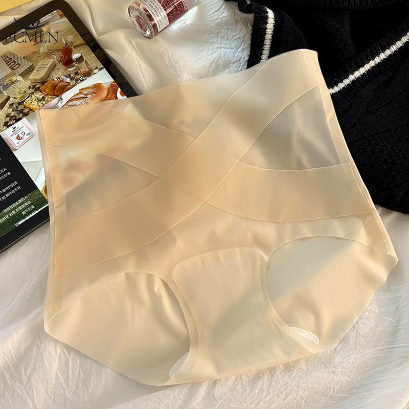 

Высокая талия бесшовное корректирующее белье нижнее белье для женщин дышащие невидимые утягивающие трусы для коррекции фигуры XL/2XL бежевый