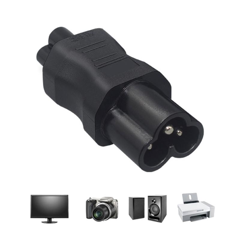 IEC320 C6 to IEC320 C5 Power Male to Female Socket Adapter Computer Power Supply Plugs Connectors for Laptop