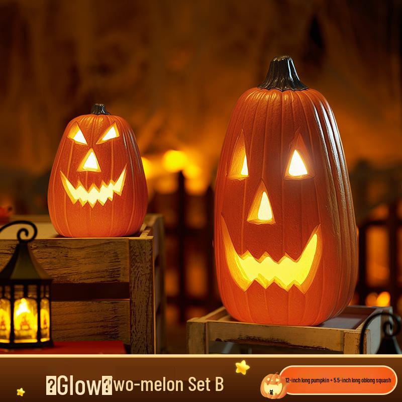 Large Luminous Pumpkin Lantern for Halloween Outdoor Theme Decorations