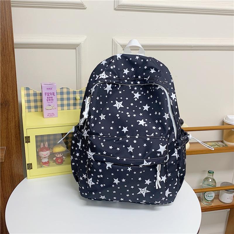 Schoolbag Star Female College Student Class Bag Japanese Ins Cute Backpack Large Capacity Versatile Junior High School High School Bag