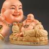 Harts Stora skrattande Buddha-skulpturer staty Kinesiska buddhistiska figurer Hem Vardagsrum Kontor Rikedom Lycka Feng Shui Dekor