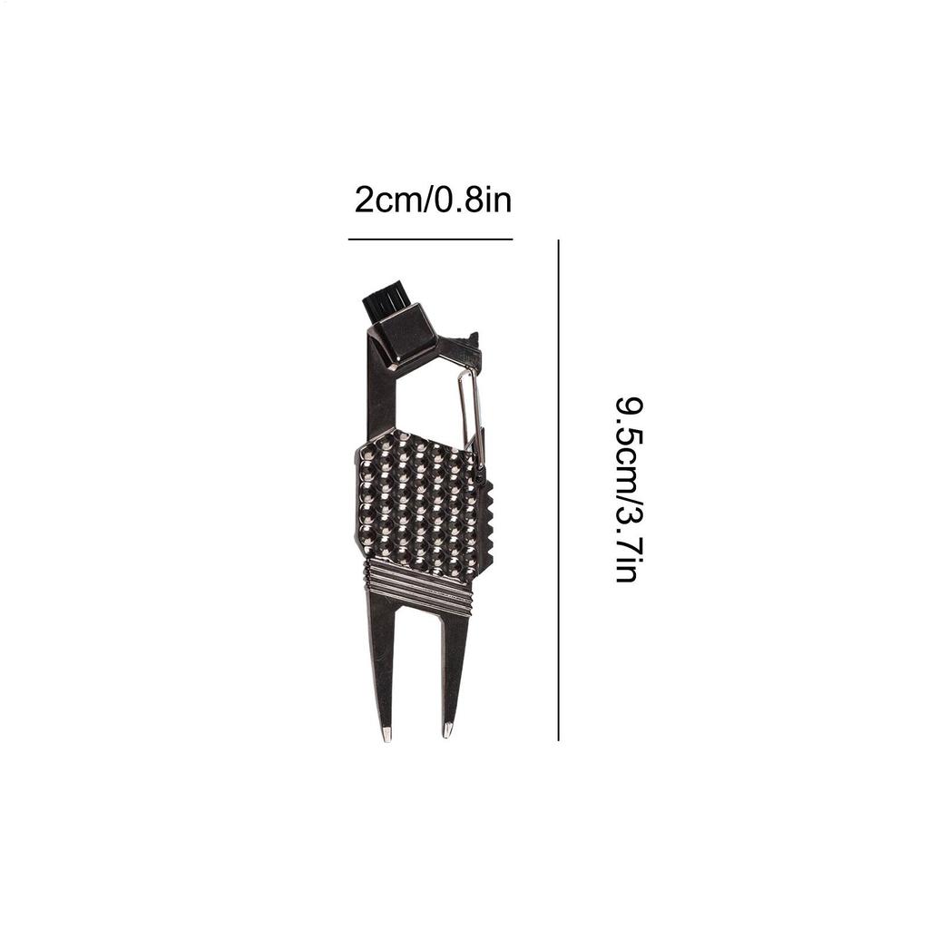 Golf Divot Repair Tool Portable Alloy Golf Repair Divot Tool Groove Cleaner Aid On-Course Club Bag Accessories For Men Boys