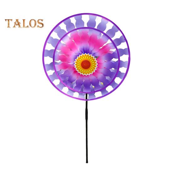 

Ручная ветряная мельница, двухслойная игрушка, яркий цвет, легкий ветровой спиннер, детские игрушки, украшение сада фиолетовый