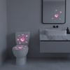 New Home Decor Glow-in-the-Dark Heart-Shaped Glass Stickers Self-Adhesive Removable Decals Wall Sticker Bathroom Sink Stickers