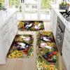 Rooster Sunflower Kitchens Mat Home Decor Non-Slip Hallway Balcony Laundry Rugs Bedroom Doormat Bathrooms Foot Pad Decor